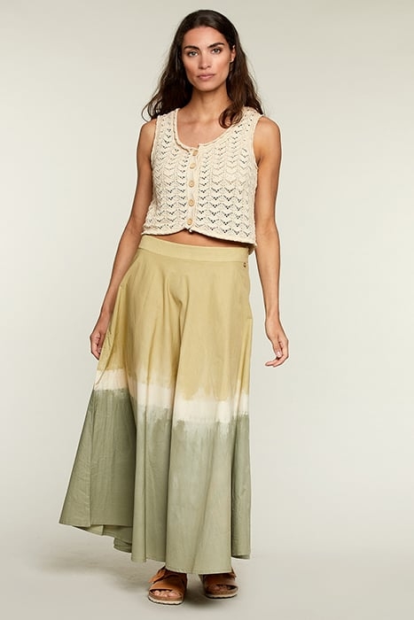 LONG TIE & DYE COTTON SKIRT 3