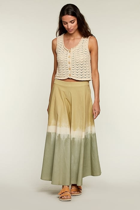 LONG TIE & DYE COTTON SKIRT 4