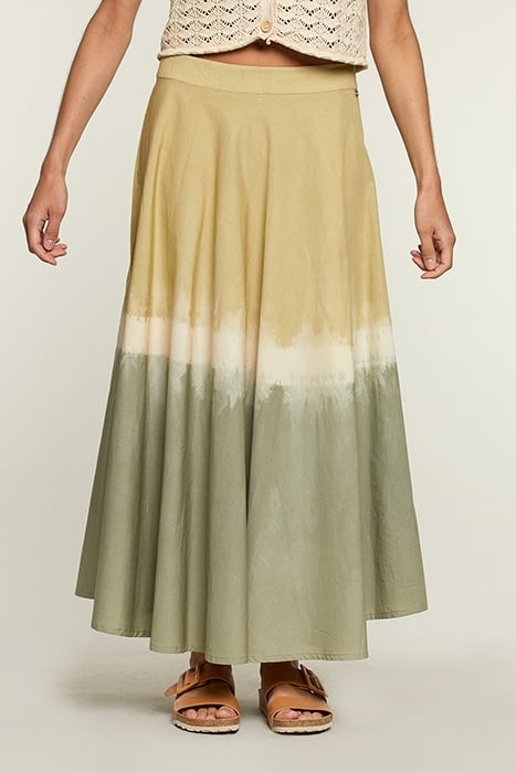LONG TIE & DYE COTTON SKIRT 1