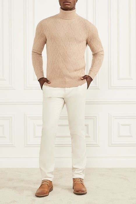 LS TN RHOMBUS STITCH HERB TAN 6