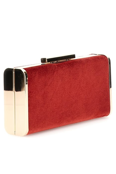 SOFIA CLUTCH VELVET LACQUER RED BAG 7