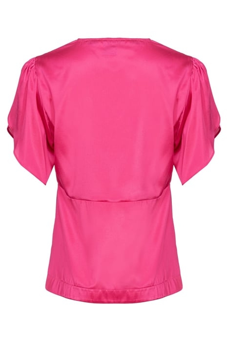 WILLIAMSON BLUSA SATIN STRETCH FUCHSIA PURPLE 2