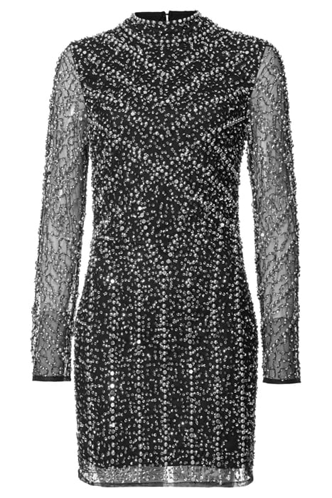 CALADENIA ABITO TULLE RICAMO F BLACK/SILVER 1