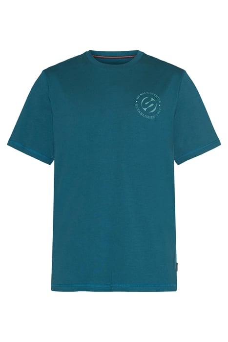 ELIASSI CHEST PRINT TEE + ATLANTIC GREEN 4