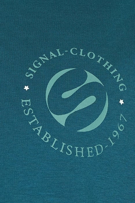 ELIASSI CHEST PRINT TEE + ATLANTIC GREEN 7