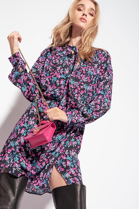 BLENNIO DRESS BLACK/FUCHSIA/LILAC 8