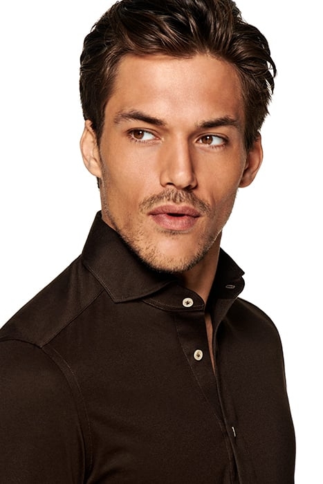 KNITTED HAZEL POPOVER DARK BROWN 5