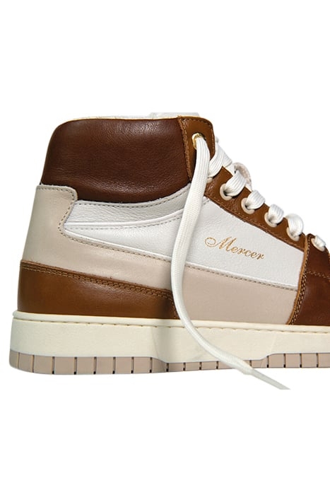 THE BROOKLYN HIGH WHITE/COGNAC 4