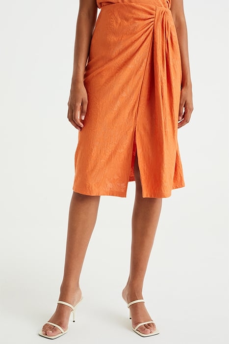 SKIRT MEDIUM LENGTH ORANGE 1