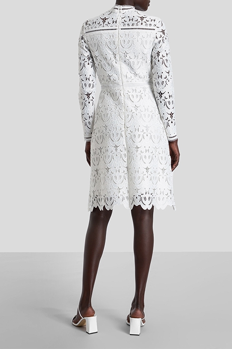MONA MINI LENGTH LACE DRESS SNOW WHITE 2