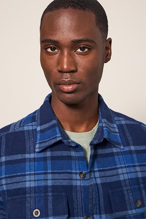 DARWEN CHECK OVERSHIRT DARK NAVY 4