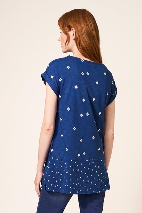 CARRIE TUNIC NAVY PRINTED 2