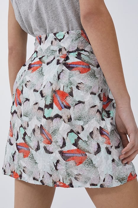 CARTIS MINI SKIRT IN MIXED GREEN 2