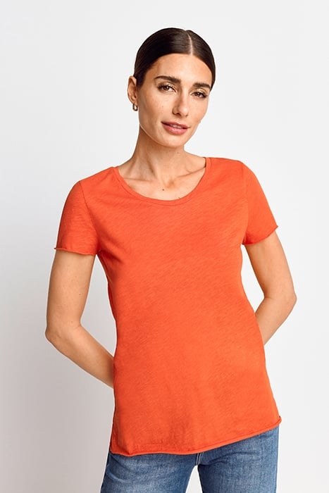 ORGANIC SLUB SHIRT CHERRY TOMATO 1