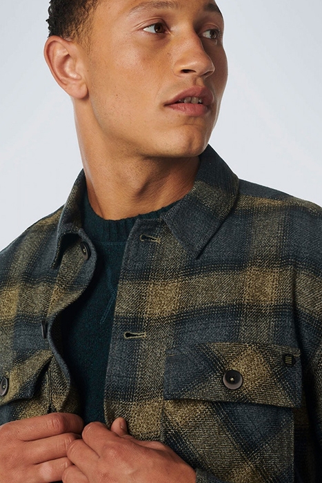 OVERSHIRT BUTTON CLOSURE CHECK ARMY 6