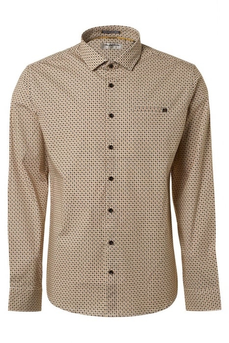 SHIRT STRETCH ALLOVER PRINTED OFFWHITE 4