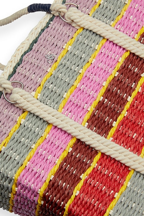 SWIMWEAR COLLECTION - PAPER STRAW SHOPPER BAG SOFT ICE 7