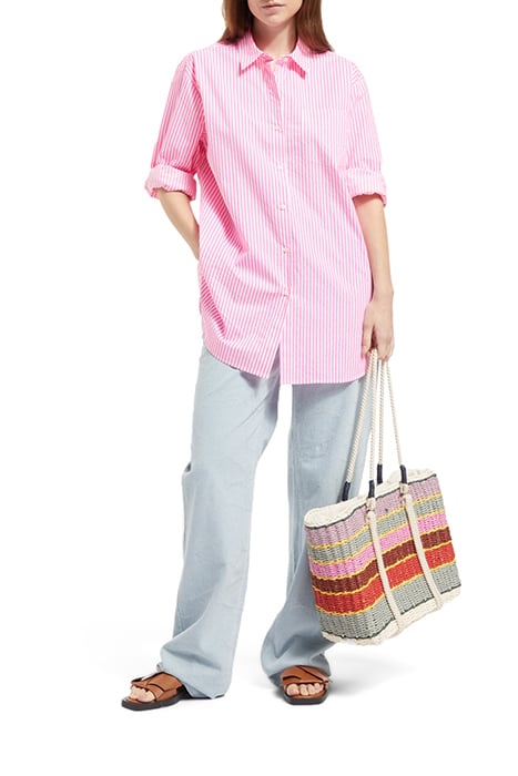 SWIMWEAR COLLECTION - PAPER STRAW SHOPPER BAG SOFT ICE 3