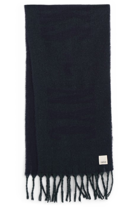 DUCK GREEN SLOGAN JACQUARD SCARF 2