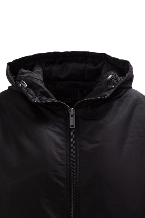 BLACK MID-LENGTH BOMBER-STYLE PARKA 6