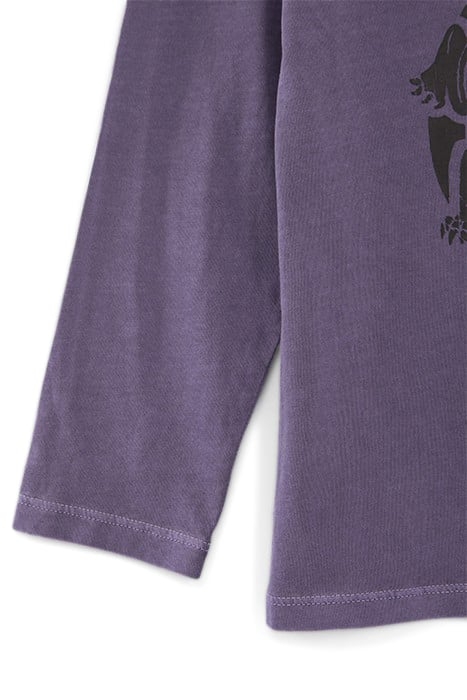 BOYS’ VIOLET T-SHIRT WITH ROCK ACE OF SPADES IMAGE 3