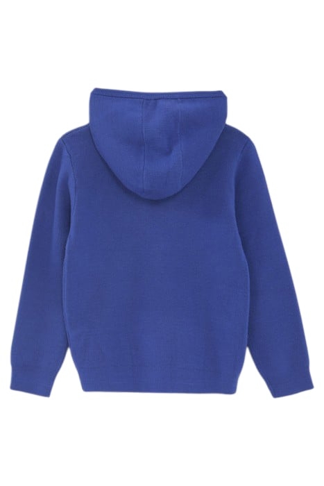 BOYS’ BLUE INTARSIA BULLDOG KNIT SWEATER 2