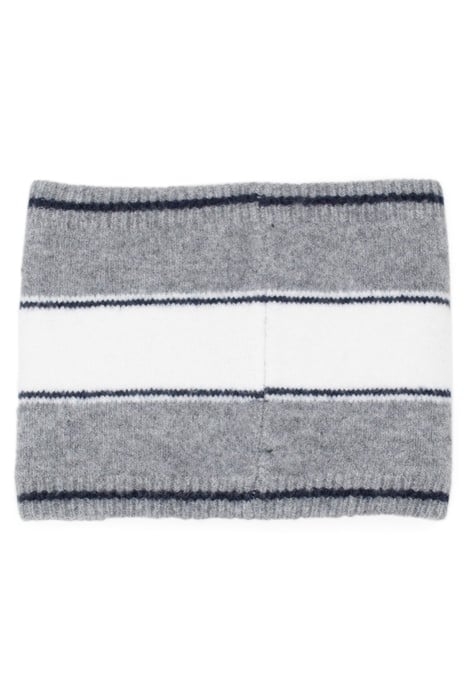 BOYS’ GREY SLOGAN JACQUARD KNIT SNOOD 2