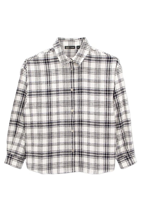 GIRLS’ BLACK AND WHITE CHECKED SHIRT 1