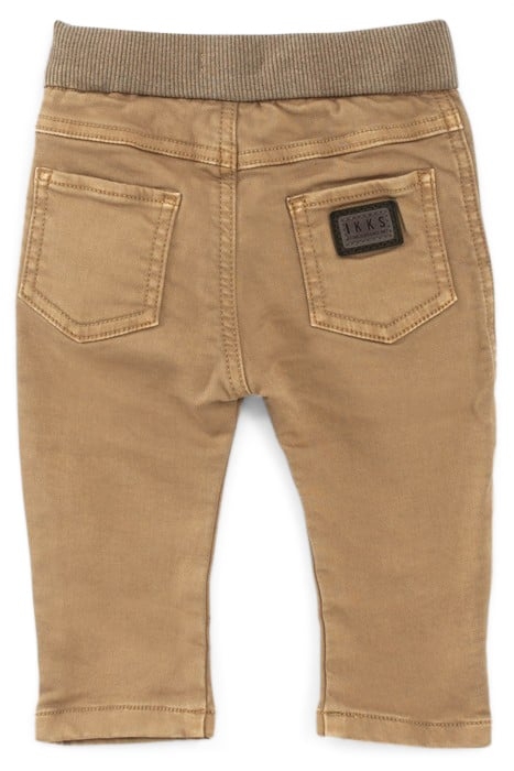 BABY BOYS’ BROWN ELASTICATED WAIST JEANS 2