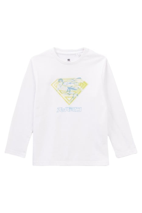 BOYS’ WHITE T-SHIRT WITH LENTICULAR SUPERMAN IMAGE 1