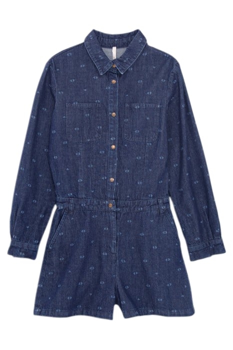 RAW DOUBLE HEART MONOGRAM PRINT PLAYSUIT 4