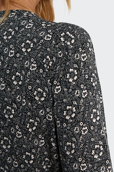 BLACK GRAPHIC FLOWER PRINT JUMPSUIT 5