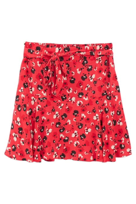 FLASH PINK ROCK FLORAL PRINT SHORT SKIRT 3