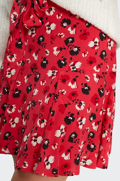 FLASH PINK ROCK FLORAL PRINT SHORT SKIRT 5