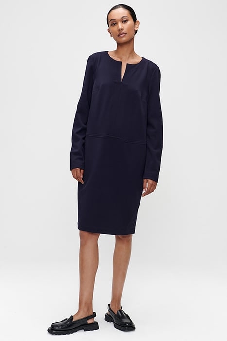 CAROL PUNTO SHIFT DRESS INK BLUE 1