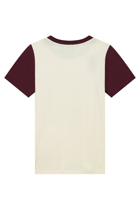 COLORBLOCK TSHIRT BURGUNDY 2