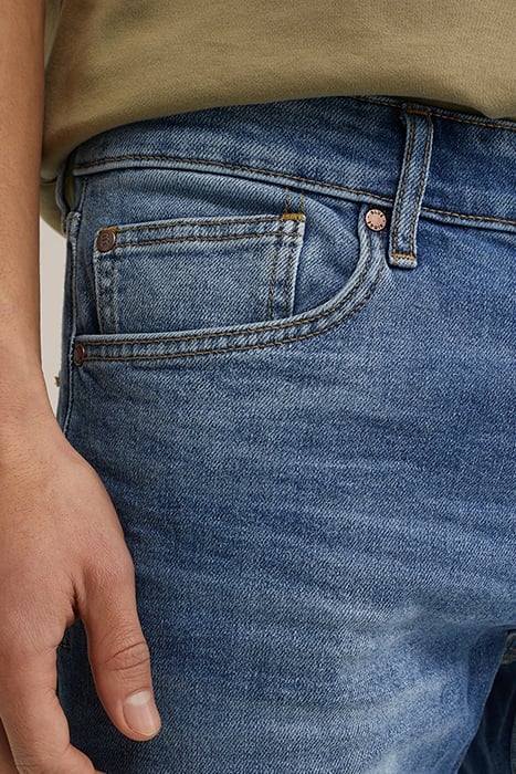 5-POCKET MID WAIST LIGHT BLUE 5