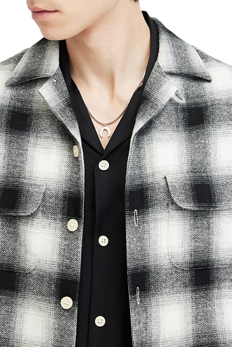 FORTUNADO LS SHIRT OATMEAL WHT/JT BLK 5