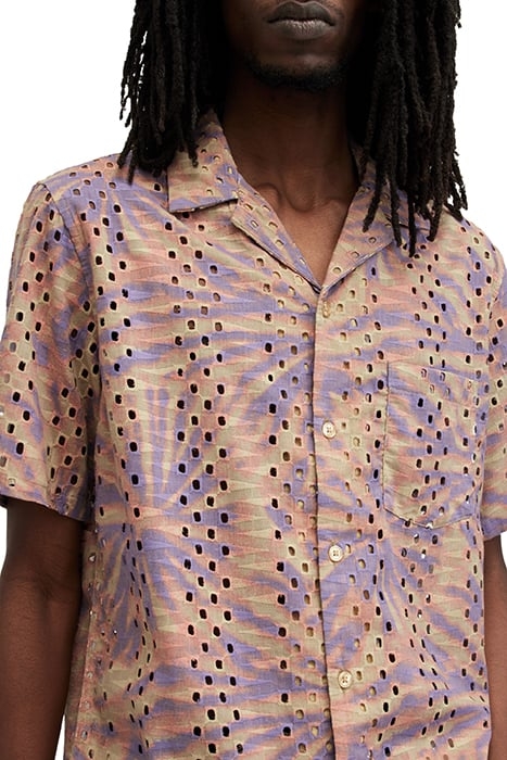 YUCCA SS SHIRT PASTEL/SEPIA BRWN 8