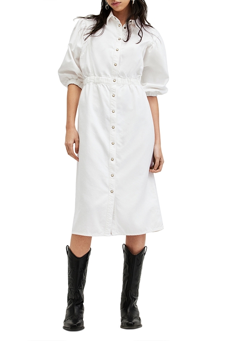OSA DENIM DRESS CHALK WHITE 2