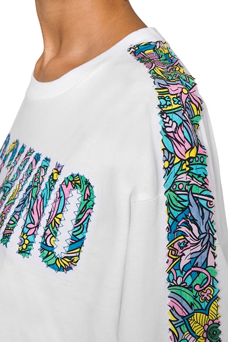 RETRÒ FLOWERS LOGO JERSEY T-SHIRT WHITE 4