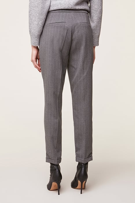 REGULAR PINSTRIPE TROUSERS GREY 2