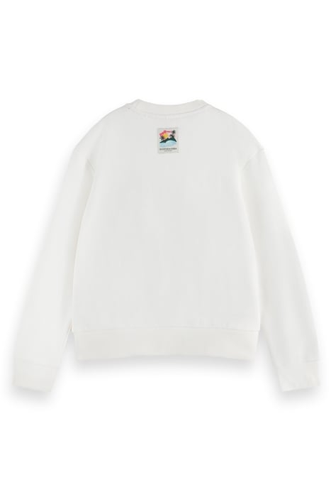 EMBROIDERED AND PRINTED RELAXED-FIT SWEATSHIRT OFF WHITE 2