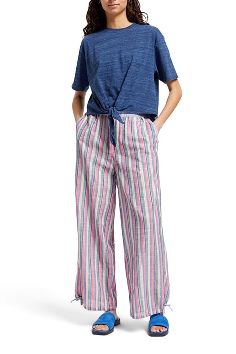 MULTICOLOUR LUREX STRIPE PULL-ON BEACH PANT BEACH STRIPE 3