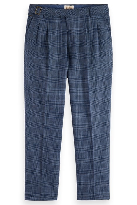 SEASONAL - WIDE-FIT PLEATED CH BLUE CHECK 1