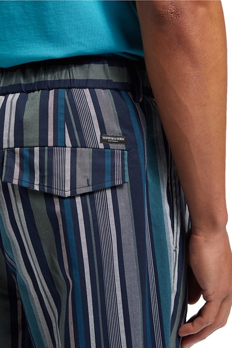 SEASONAL- LOOSE FIT BLANKET ST NAVY MULTI STRIPE 8