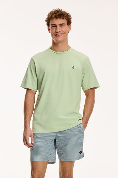 PALM T-SHIRT DUST GREEN 1