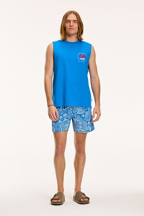 BEYOND THE BLUES SLEEVELESS T-SHIRT SKYDIVE BLUE 3