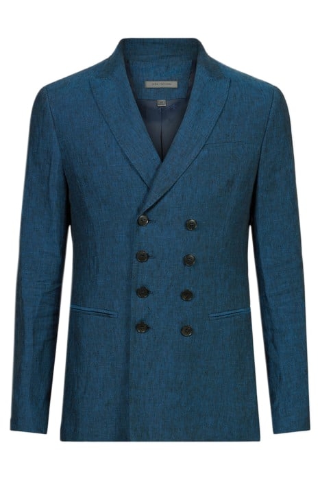SLIM FIT DOUBLE BREASTED PEAK LAPEL JACK EMPIRE BLUE 1