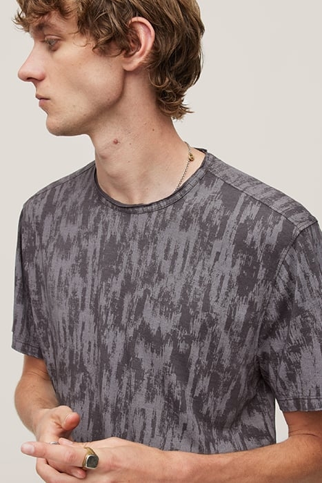 RAMSEY SS IKAT BURNOUT CREW WITH RAW EDG COAL 2